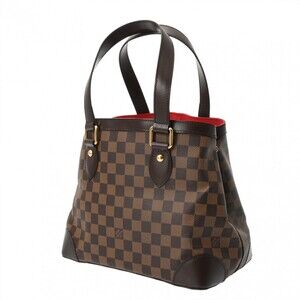 Louis Vuitton Damier Brown Handbag Hampstead Canvas